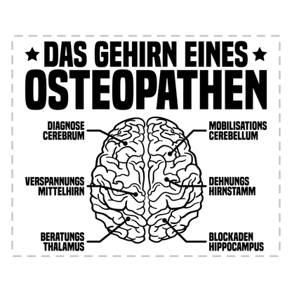 Osteopathie Tasse - Das Gehirn eines Osteopathen (Osteopathin, Geschenk)