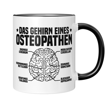 Osteopathie Tasse - Das Gehirn eines Osteopathen (Osteopathin, Geschenk)