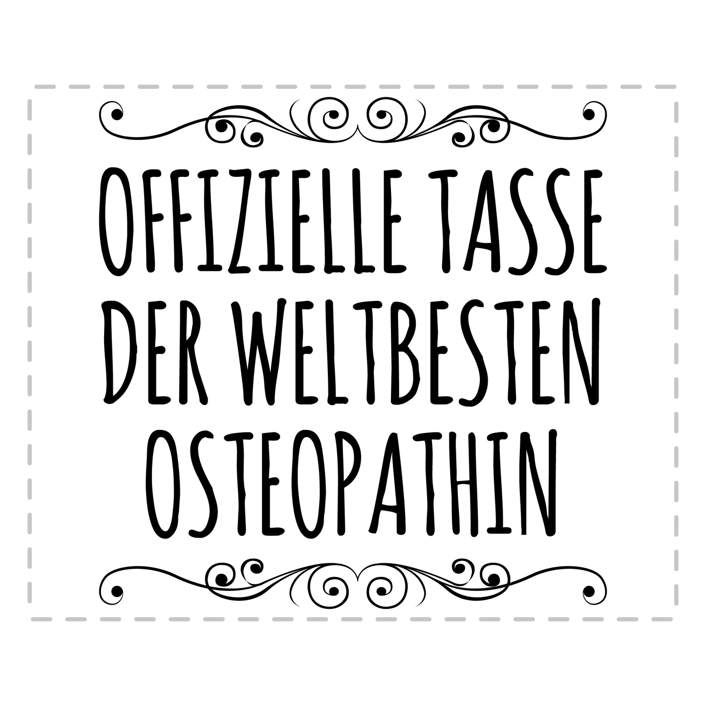 Osteopathie Tasse - Weltbeste Osteopathin (Osteopath, Geschenk)