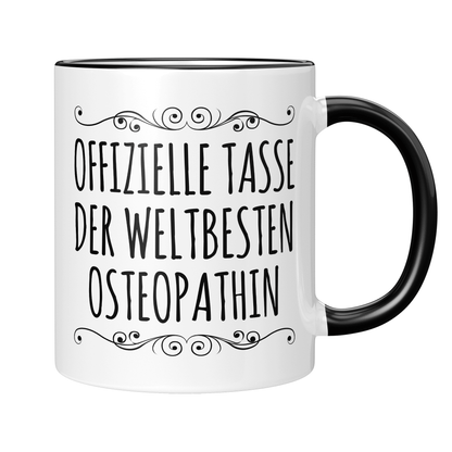 Osteopathie Tasse - Weltbeste Osteopathin (Osteopath, Geschenk)