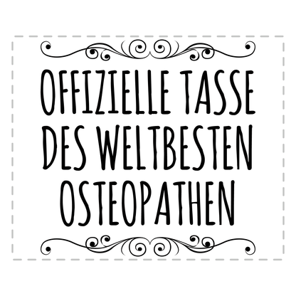 Osteopathie Tasse - Weltbester Osteopath (Osteopathin, Geschenk)