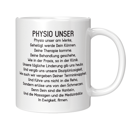 Physiotherapie Tasse Physio Unser Gebet