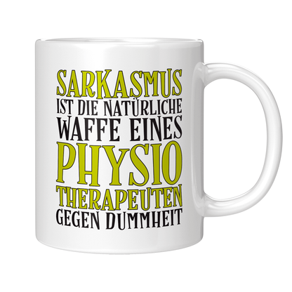 Physiotherapie Tasse - Sarkasmus eines Physiotherapeuten (Physiotherapeutin, Geschenk)