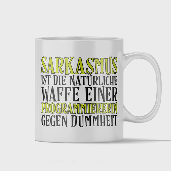 Programmierer Tasse - Sarkasmus einer Programmiererin (Softwareentwickler, Geschenk)