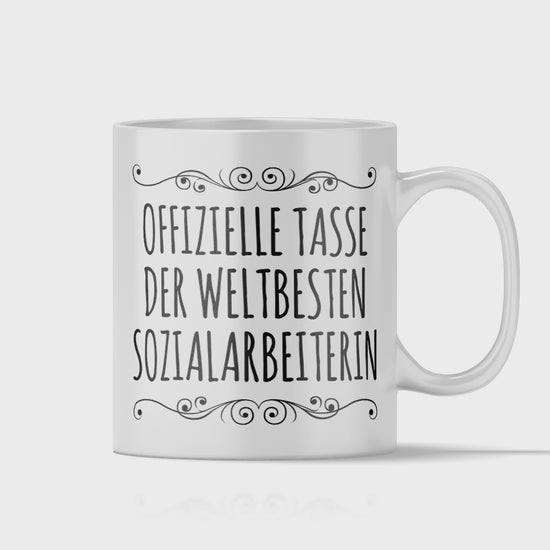 Sozialarbeiter Tasse - Weltbeste Sozialarbeiterin (Soziale Arbeit, Geschenk)