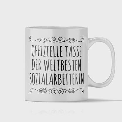 Sozialarbeiter Tasse - Weltbeste Sozialarbeiterin (Soziale Arbeit, Geschenk)