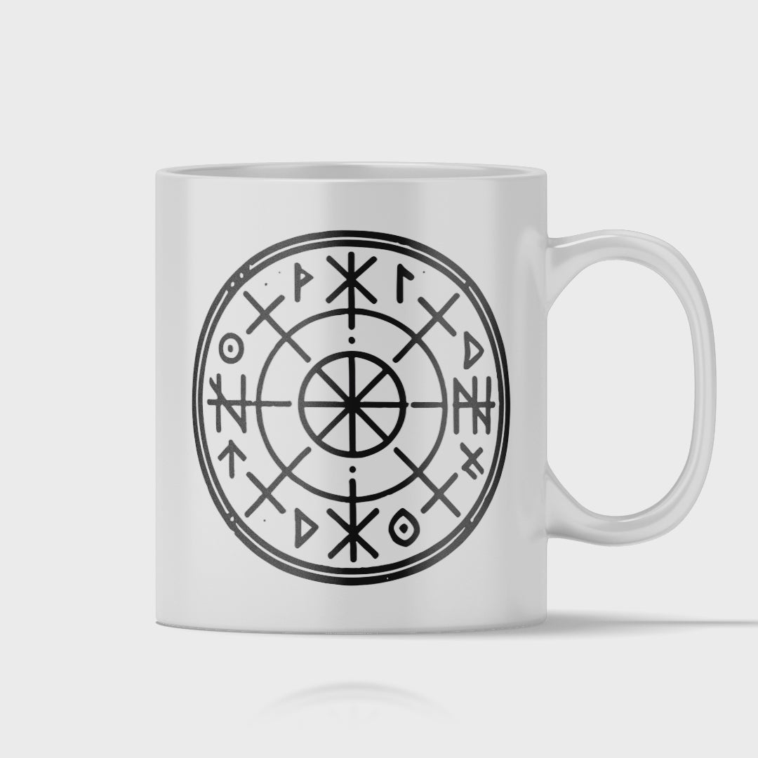 Wikinger Tasse - Runenkreis (Paganismus, Heidentum, Nordische Mythologie, Geschenk)