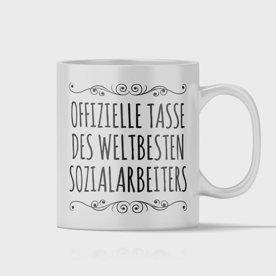 Sozialarbeiter Tasse - Weltbester Sozialarbeiter (Soziale Arbeit, Sozialarbeiterin, Geschenk)