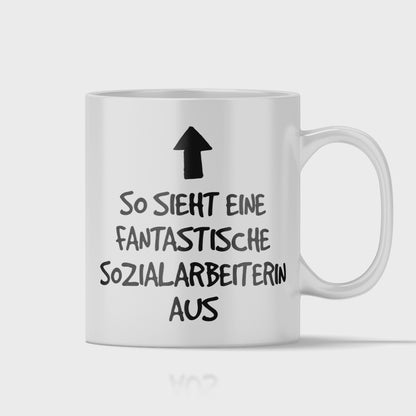 Sozialarbeiter Tasse - Fantastische Sozialarbeiterin (Soziale Arbeit, Geschenk)