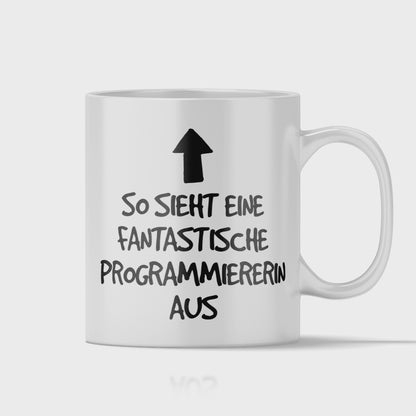 Programmierer Tasse - Fantastische Programmiererin (Softwareentwickler, Geschenk)