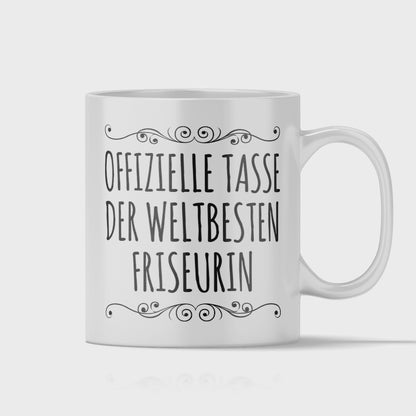 Friseur Tasse - Weltbeste Friseurin (Friseurmeisterin, Geschenk)