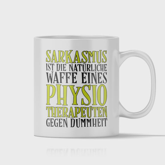 Physiotherapie Tasse - Sarkasmus eines Physiotherapeuten (Physiotherapeutin, Geschenk)