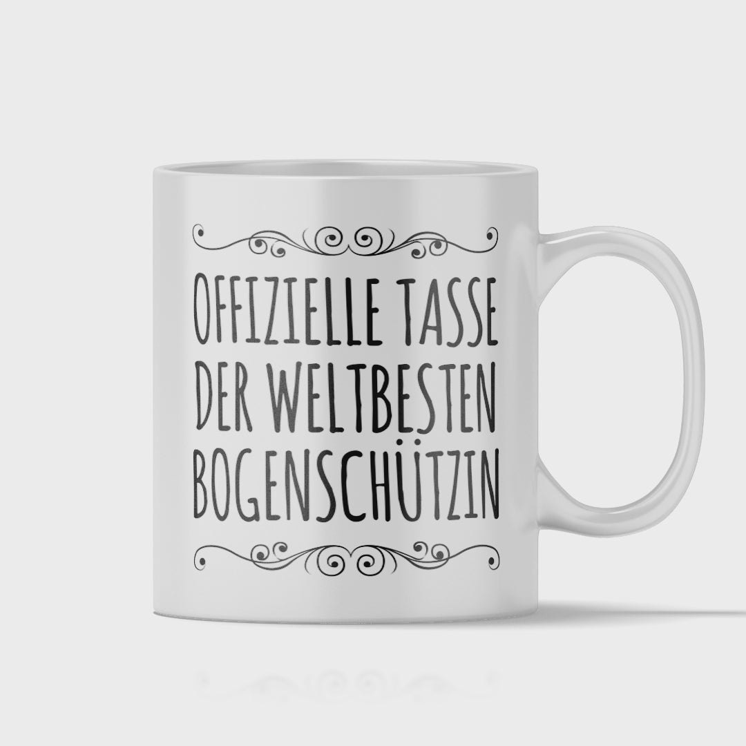 Bogenschießen Tasse - Weltbeste Bogenschützin (Bogenschütze, Bogensport, Geschenk)