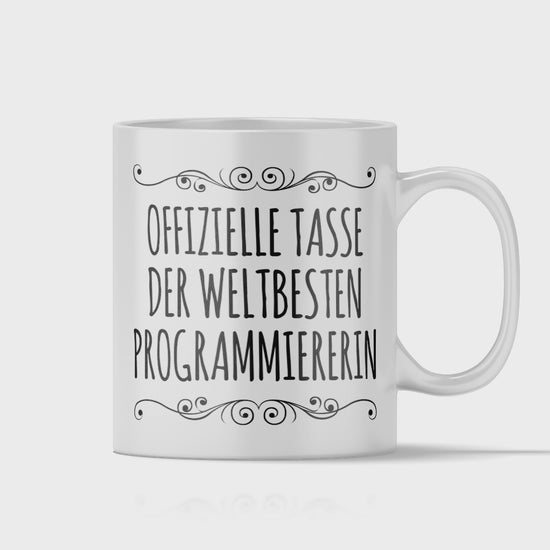 Programmierer Tasse - Weltbeste Programmiererin (Softwareentwickler, Geschenk)