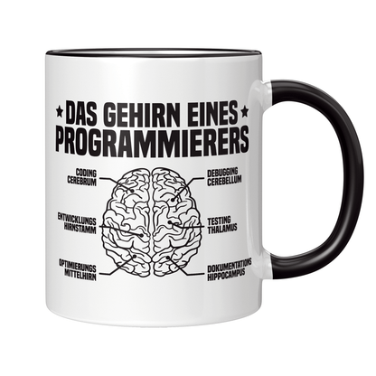 Programmierer Tasse - Das Gehirn eines Programmierers (Programmiererin, Geschenk)