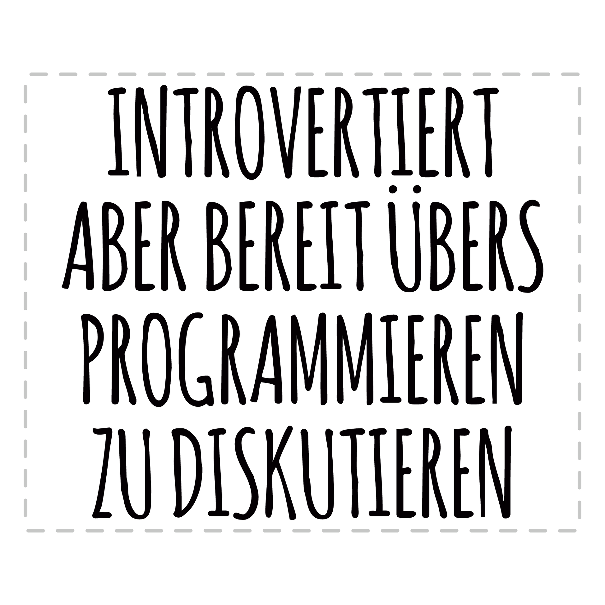 Programmierer Tasse - Introvertiert (Softwareentwickler, Programmiererin, Geschenk)