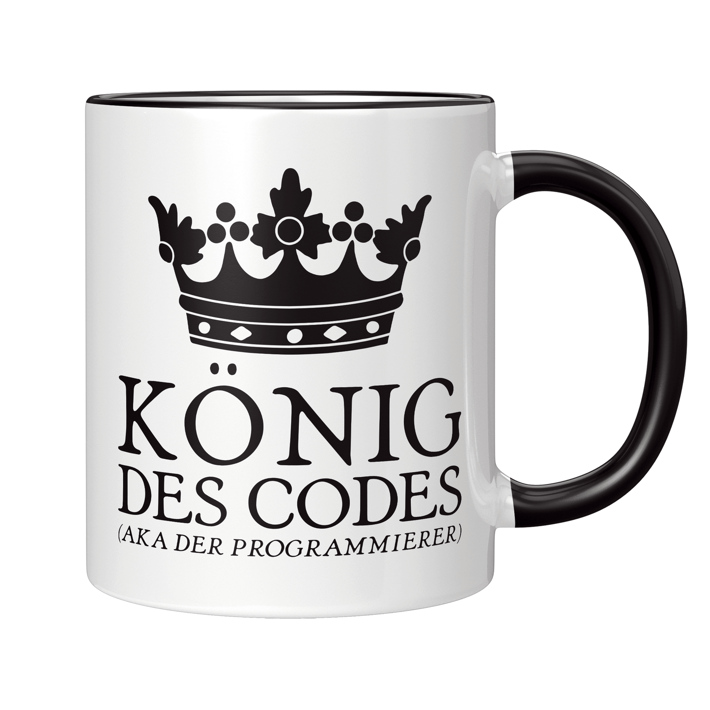 Programmierer Tasse - König des Codes aka der Programmierer (Programmiererin, Geschenk)