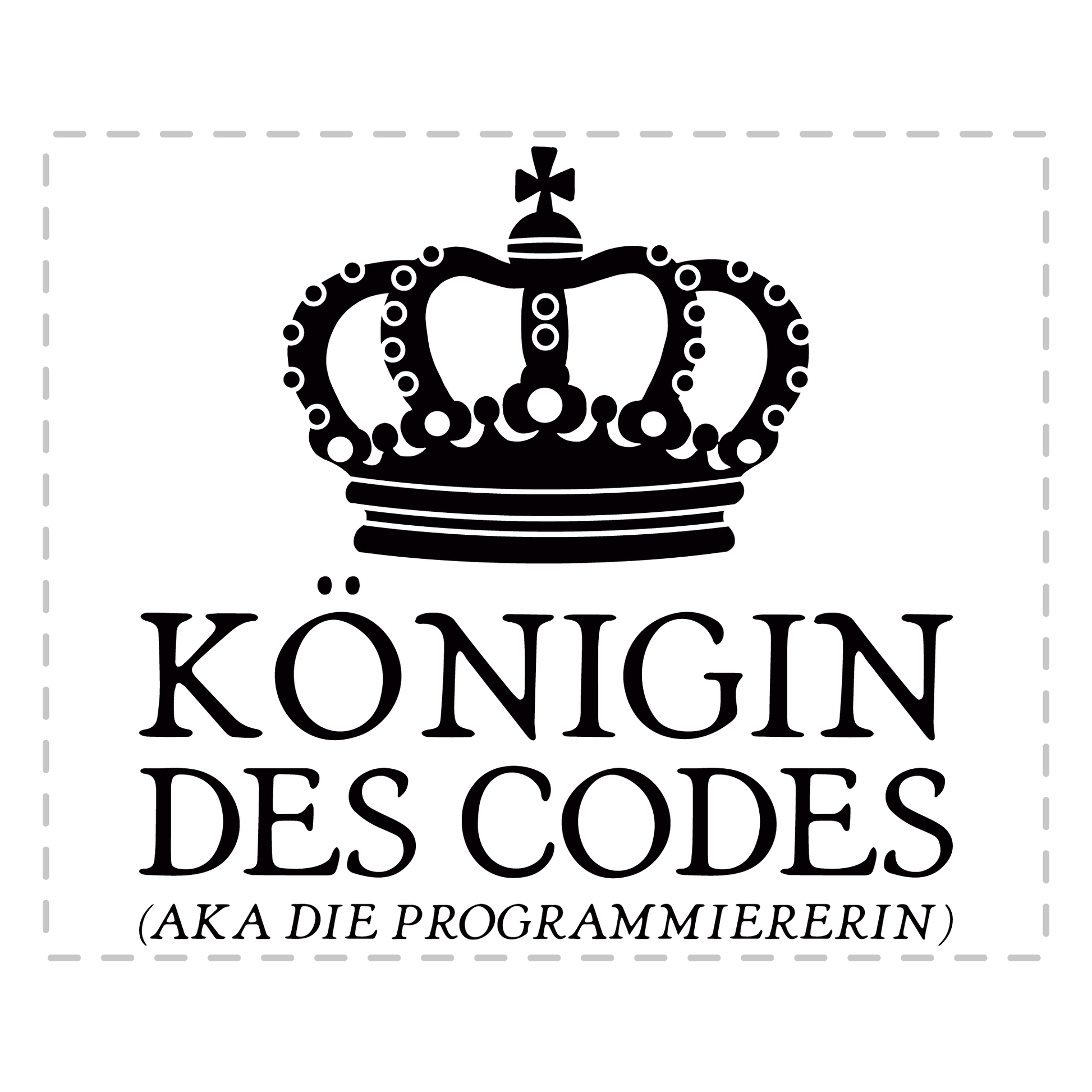 Programmierer Tasse - Königin des Codes aka die Programmiererin (Softwareentwickler, Geschenk)