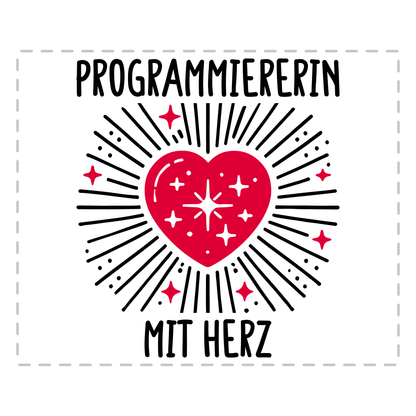 Programmierer Tasse - Programmiererin mit Herz (Softwareentwickler, Geschenk)