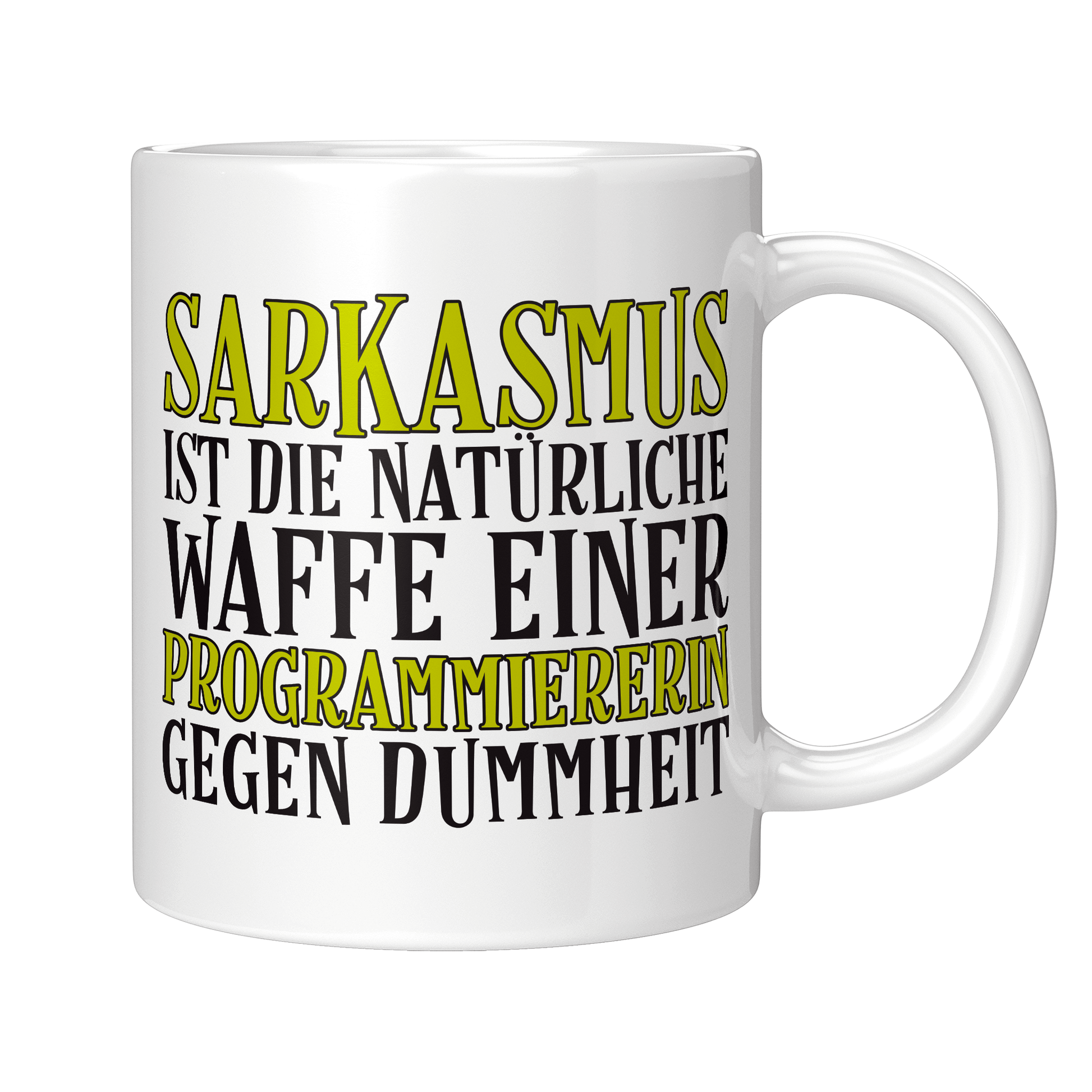 Programmierer Tasse - Sarkasmus einer Programmiererin (Softwareentwickler, Geschenk)