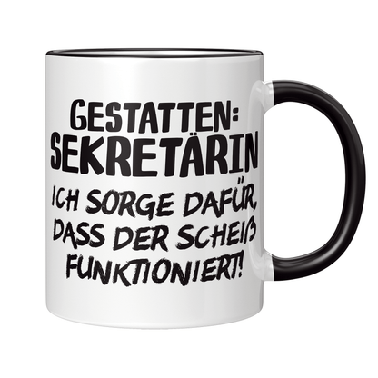 Sekretärin Tasse - Gestatten: Sekretärin (Sekretär, Geschenk)