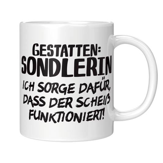 Sondler Tasse - Gestatten: Sondlerin (Sondeln, Sondengänger, Geschenk)