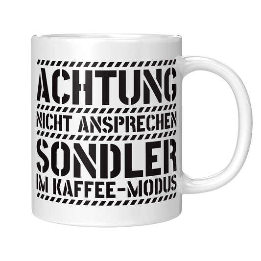 Sondler Tasse - Sondler im Kaffee-Modus (Sondeln, Sondengänger, Geschenk)