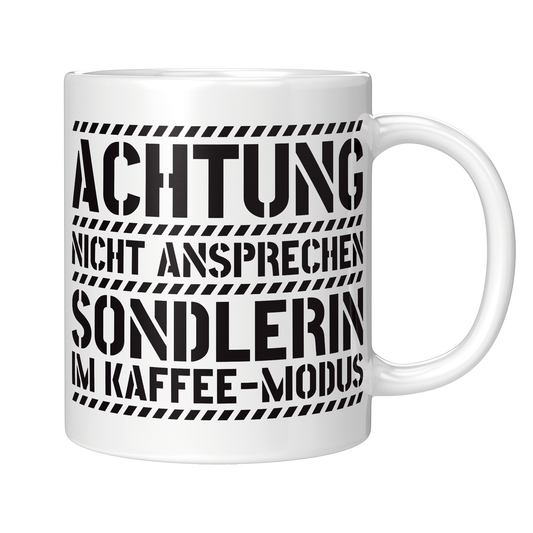 Sondler Tasse - Sondlerin im Kaffee-Modus (Sondeln, Sondengänger, Geschenk)