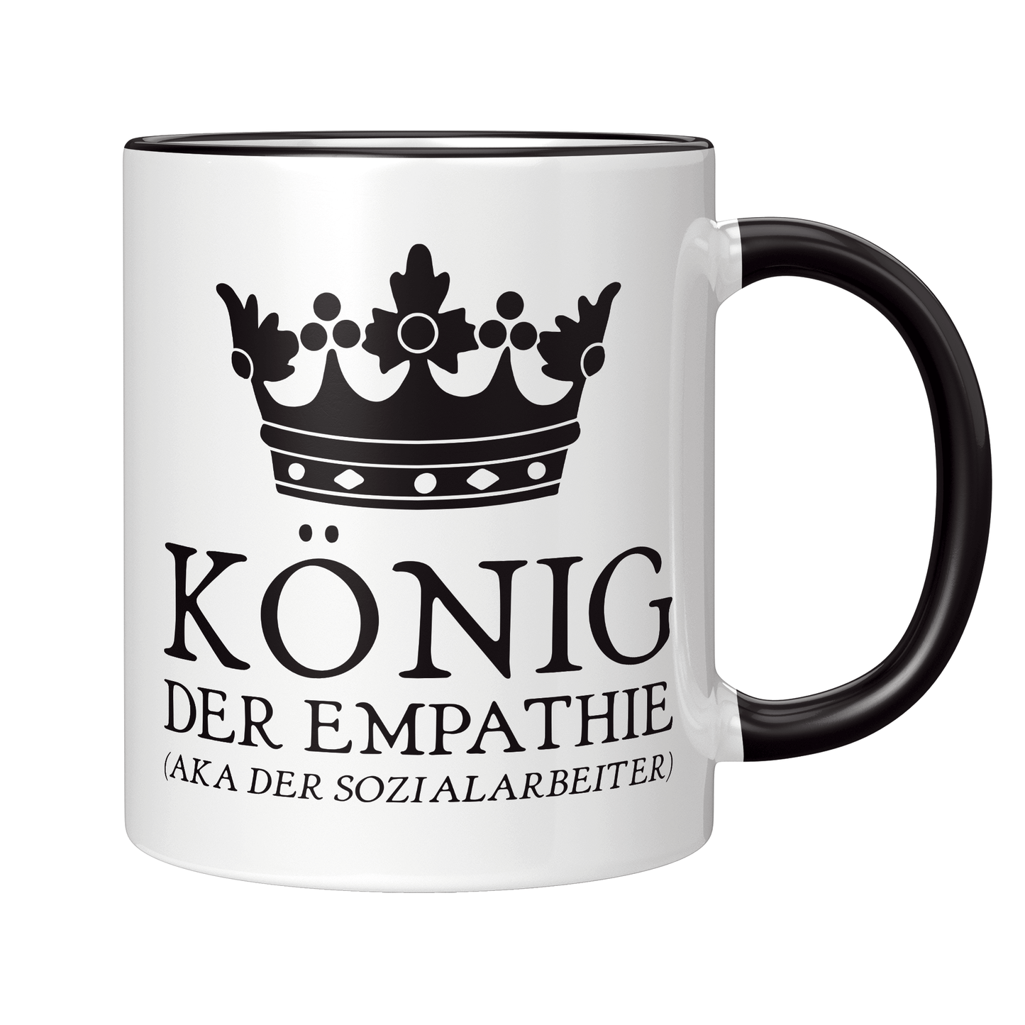 Sozialarbeiter Tasse - König der Empathie aka der Sozialarbeiter (Soziale Arbeit, Geschenk)