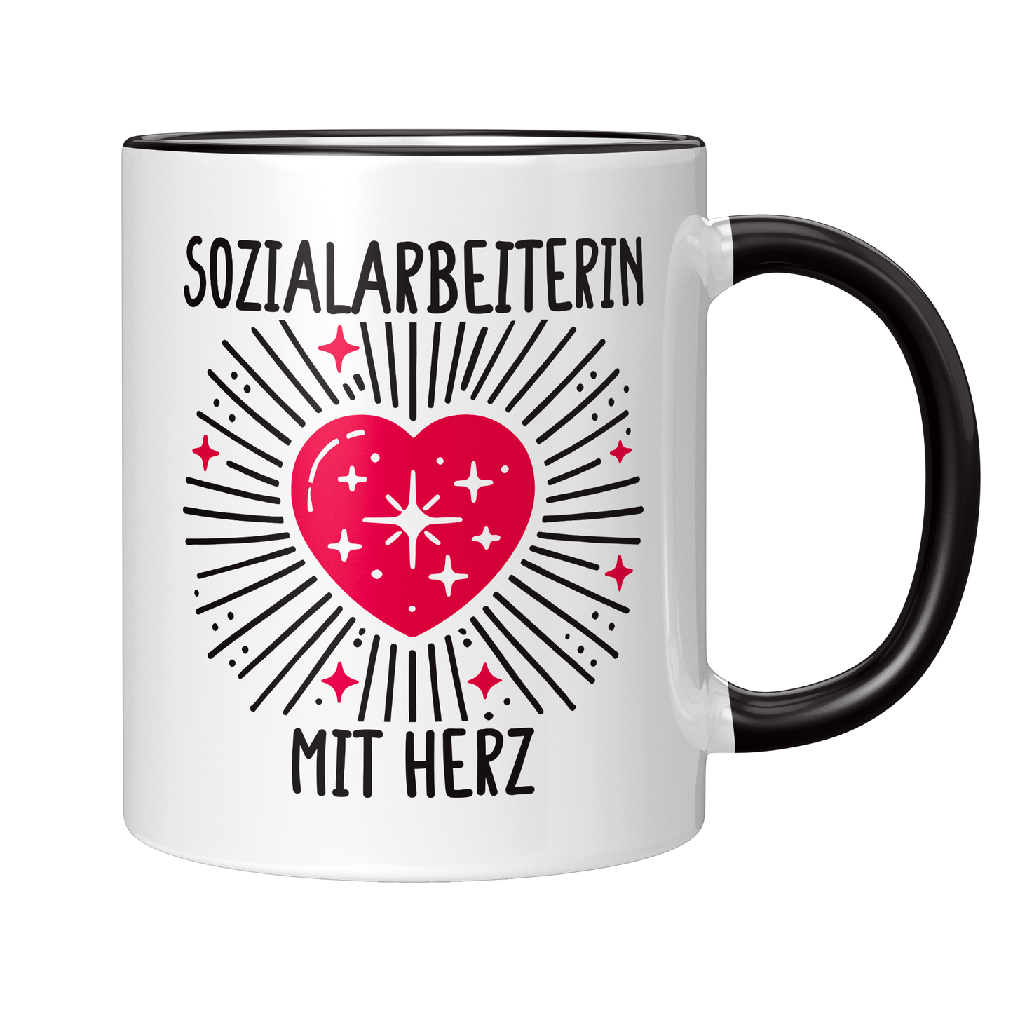 Sozialarbeiter Tasse - Sozialarbeiterin mit Herz (Soziale Arbeit, Geschenk)