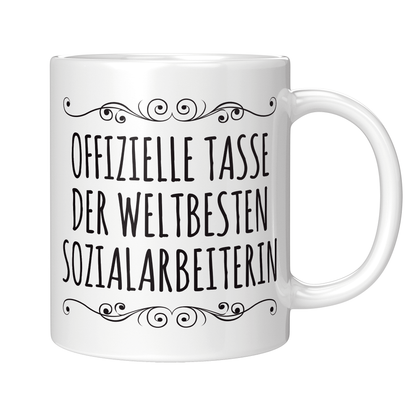 Sozialarbeiter Tasse - Weltbeste Sozialarbeiterin (Soziale Arbeit, Geschenk)