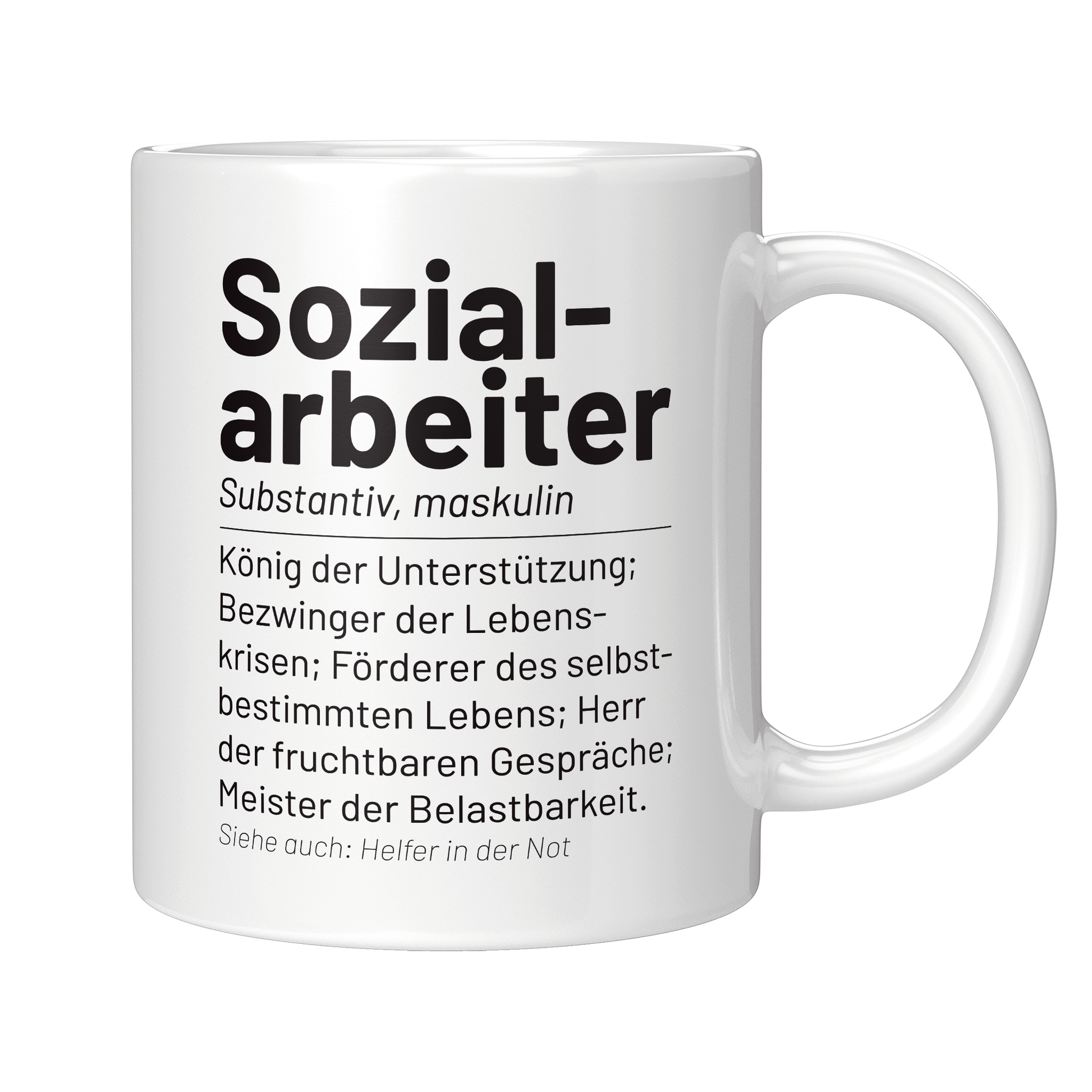 Sozialarbeiter Tasse - Wörterbuch: Sozialarbeiter (Soziale Arbeit, Geschenk)