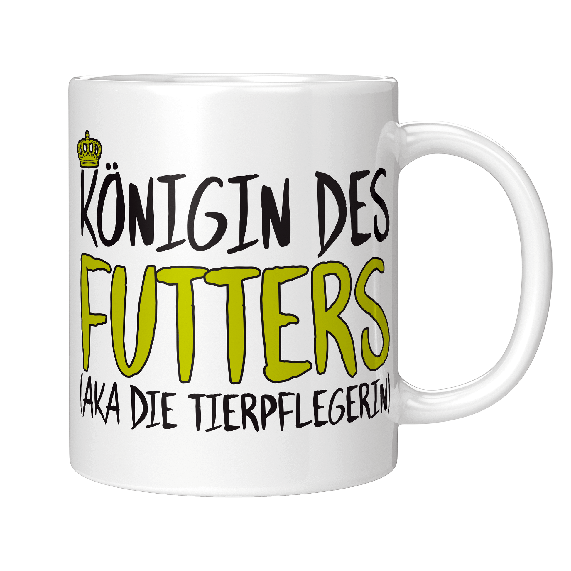 Tierpfleger Tasse - Königin des Futters aka die Tierpflegerin (Geschenk)