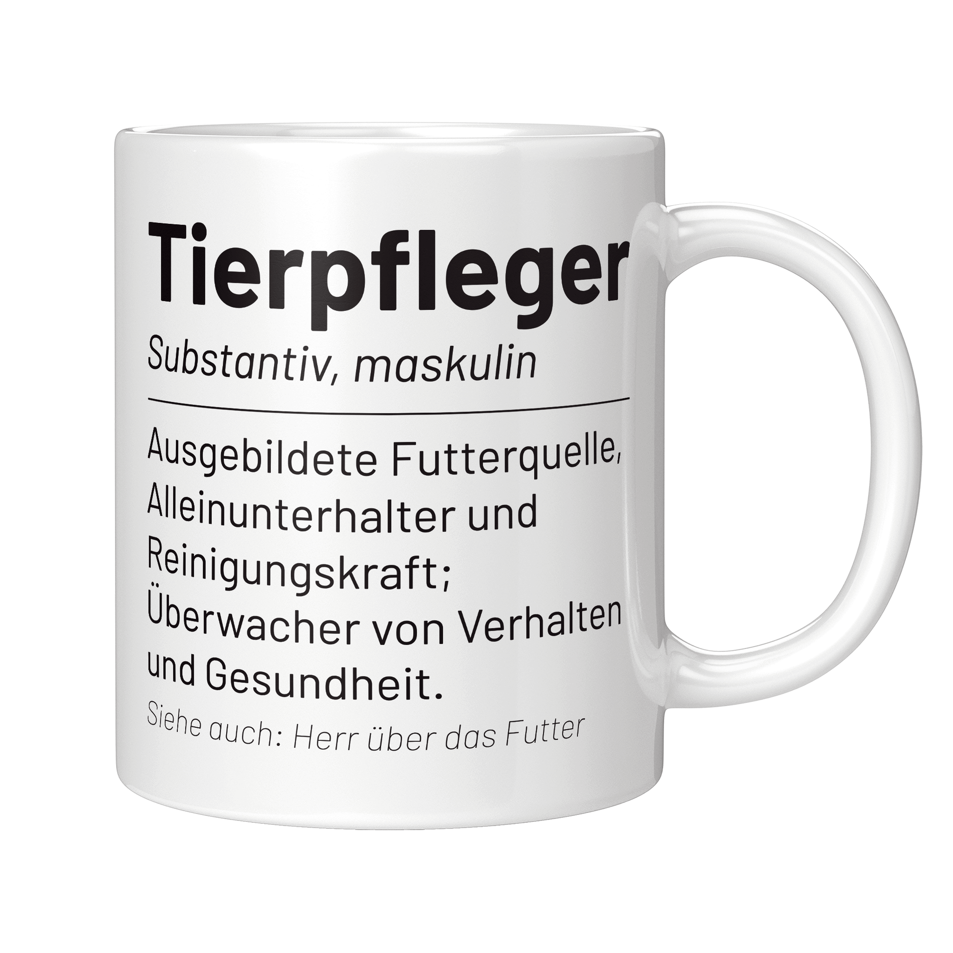 Tierpfleger Tasse - Wörterbuch: Tierpfleger (Tierpflegerin, Geschenk)