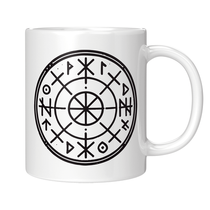 Wikinger Tasse - Runenkreis (Paganismus, Heidentum, Nordische Mythologie, Geschenk)