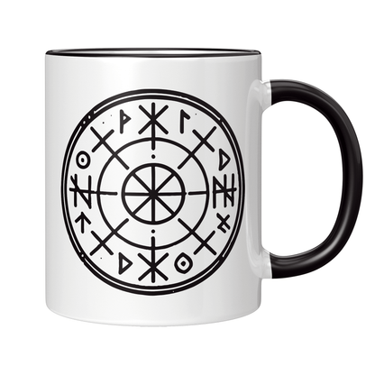 Wikinger Tasse - Runenkreis (Paganismus, Heidentum, Nordische Mythologie, Geschenk)