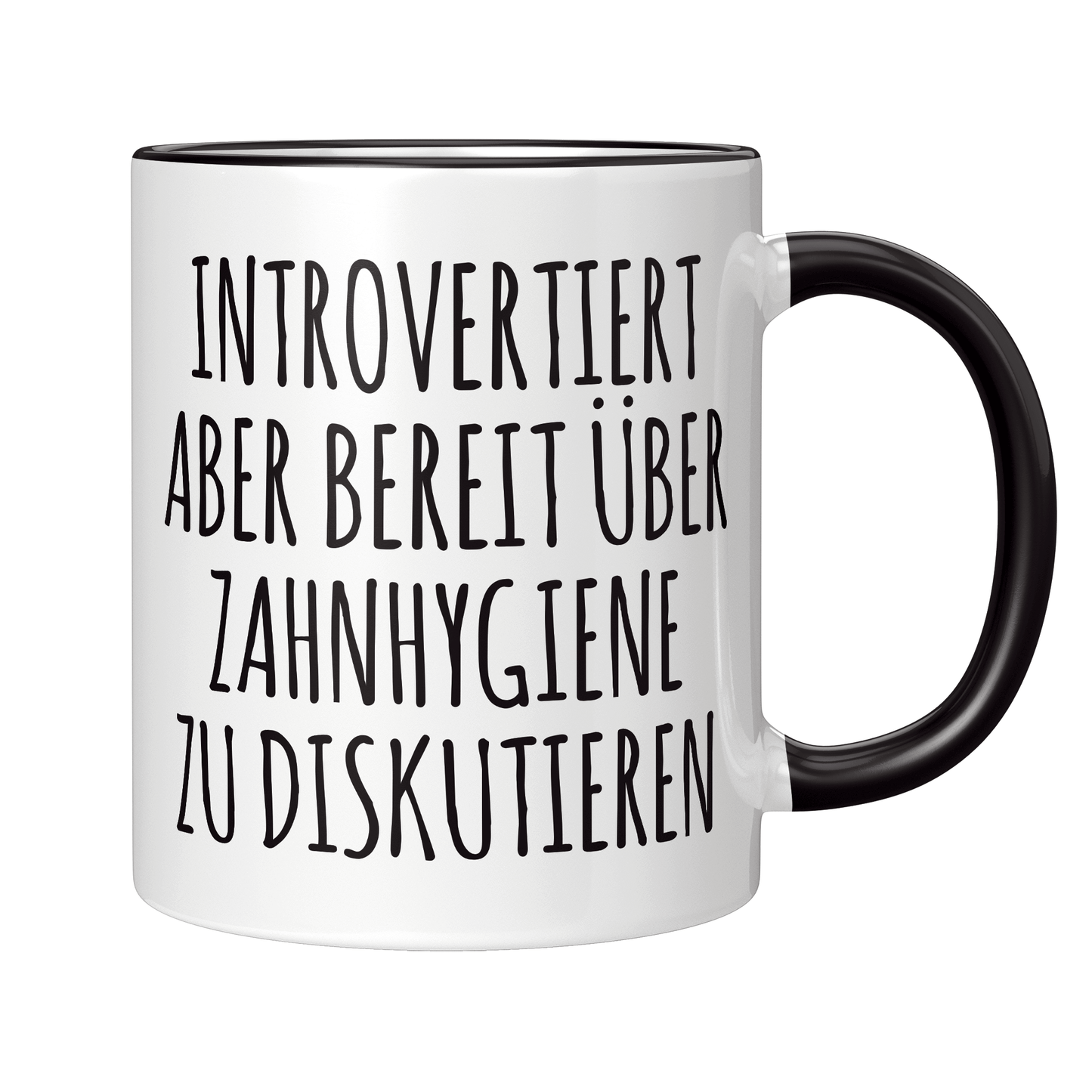 Zahnarzthelferin Tasse - Introvertiert (Zahnmedizinische Fachangestellte, ZFA, Geschenk)